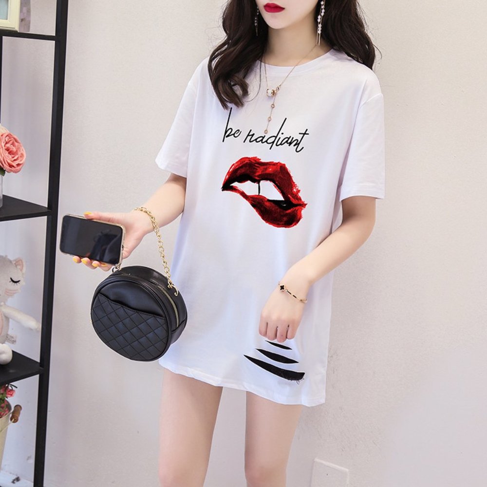 2021 new all-match short T-shirt